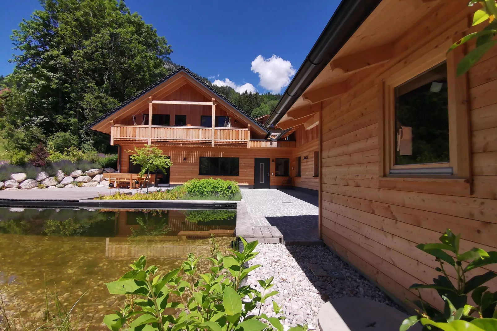 Chalet Tauplitz-Tuinen zomer