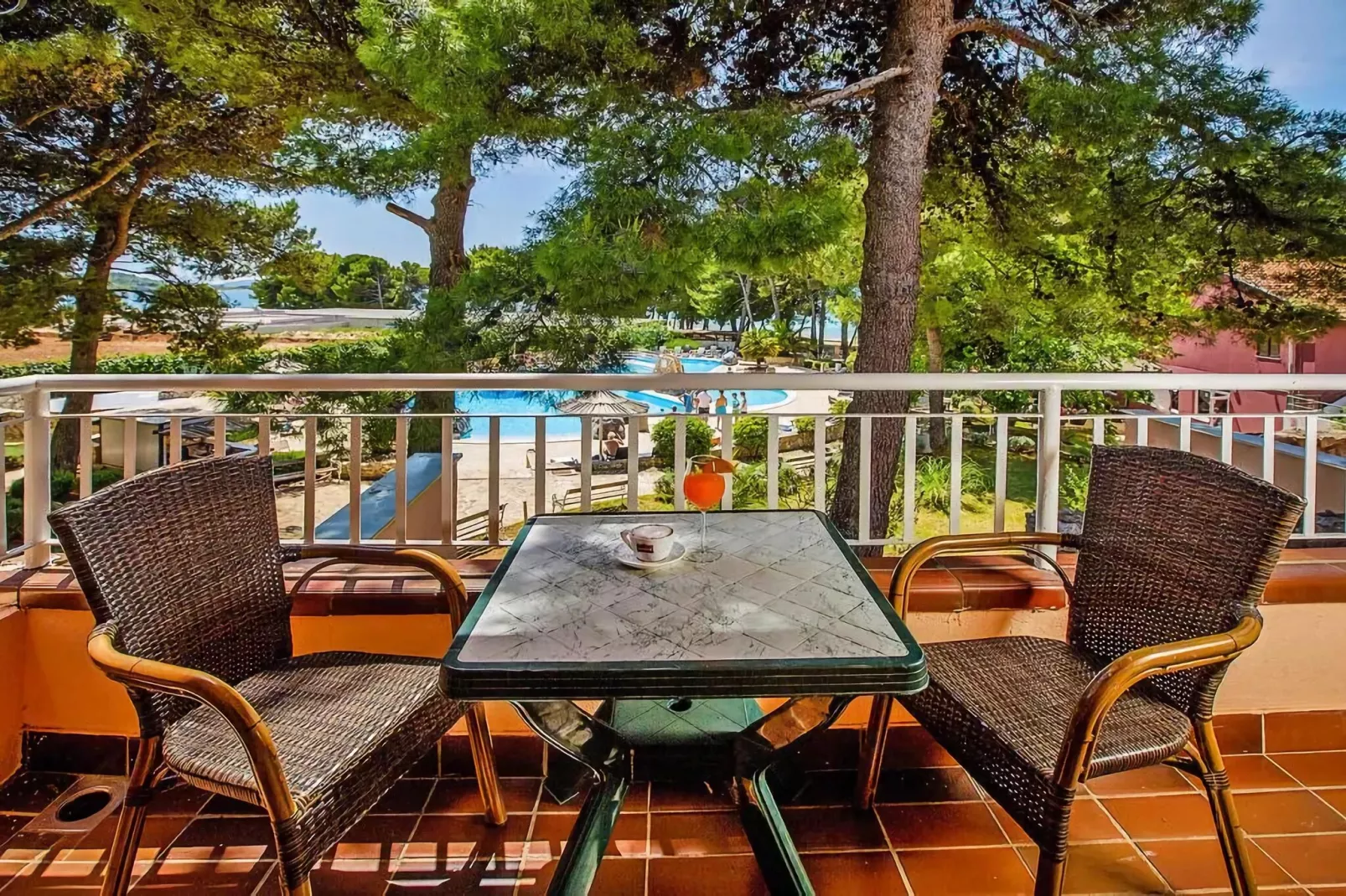 Matilde Beach Resort Vodice - Junior Apt  A2plus2 Sea View  ca 36 qm für 2 Pers-Terrasbalkon