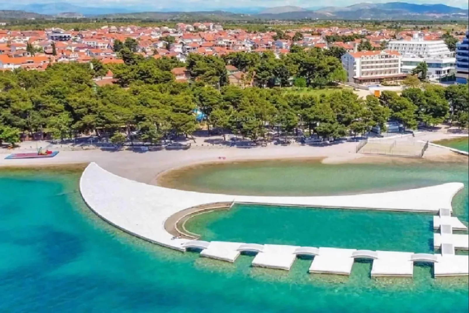 Matilde Beach Resort Vodice - Junior Apt  A2plus2 Sea View  ca 36 qm für 2 Pers-Overloop