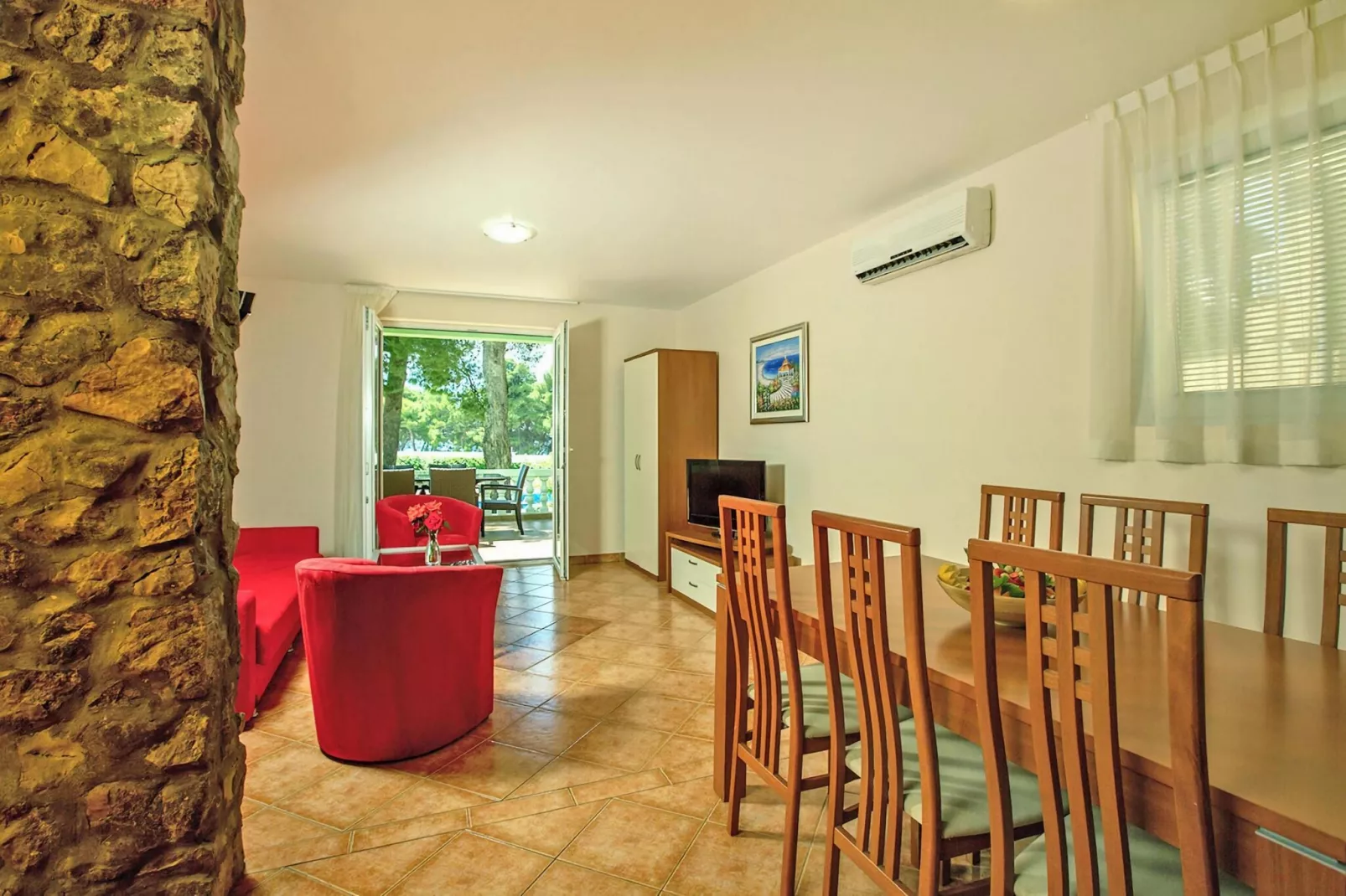 Matilde Beach Resort Vodice - Superior Apt A 4plus2 Park View ca 72 qm für 4 Pers-Overloop