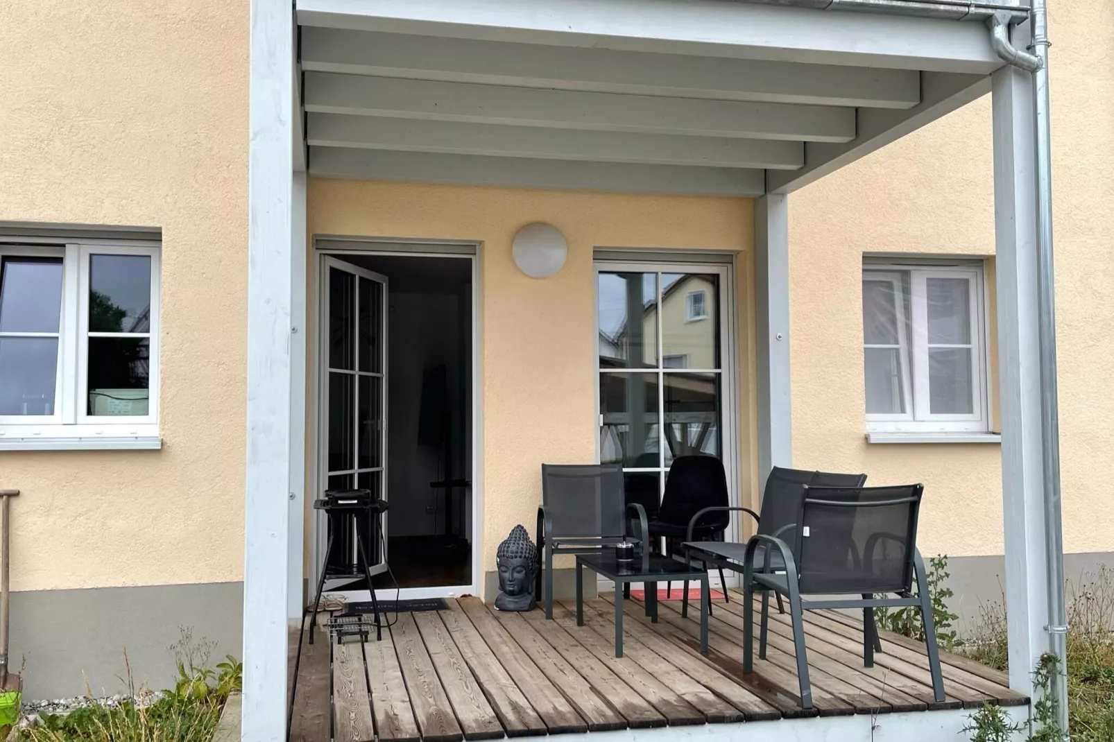 Ferienwohnung Haunsheim - rechts & links-Terrasbalkon