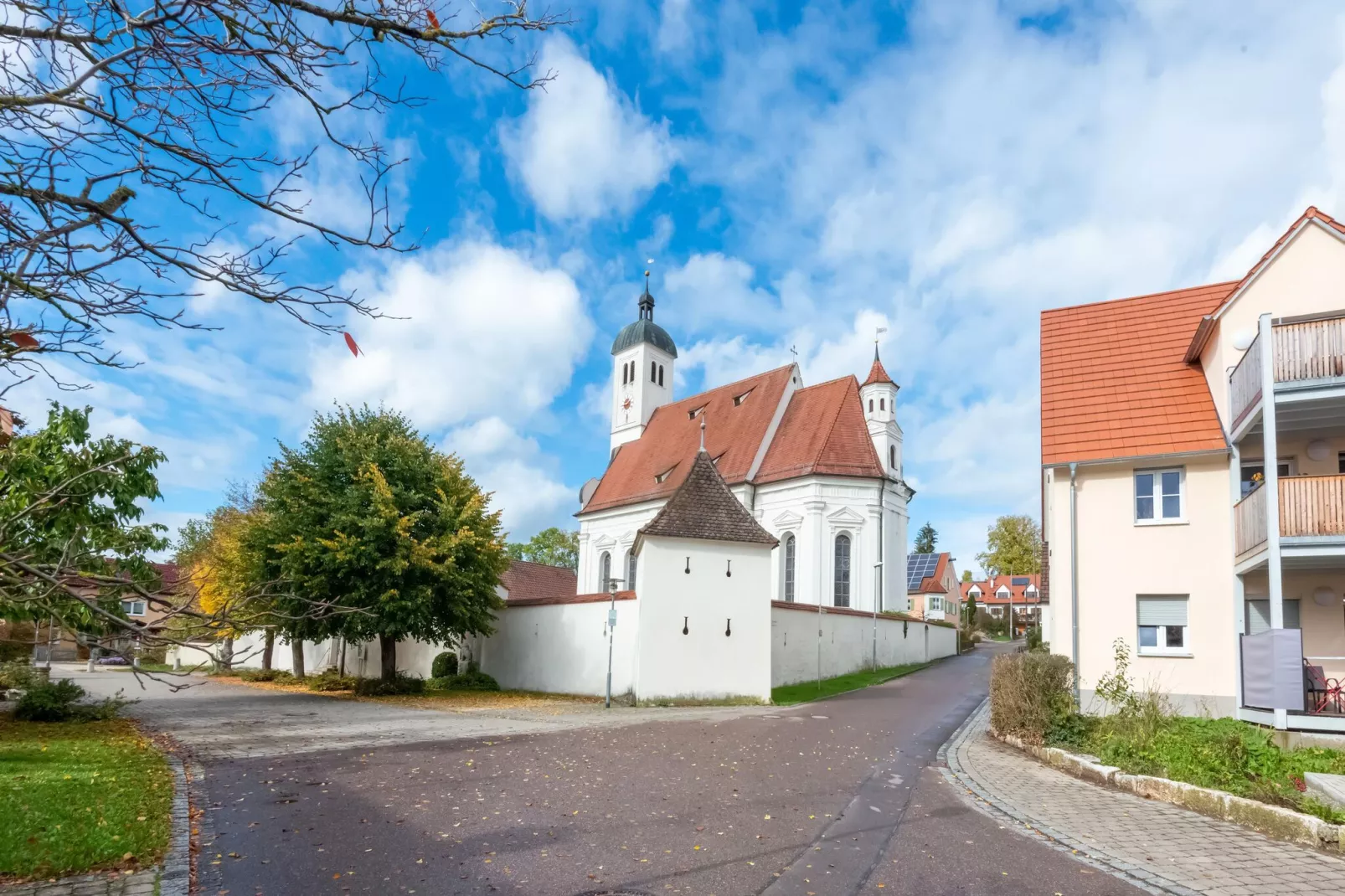 Ferienwohnung Haunsheim - rechts & links-Gebieden zomer 1km