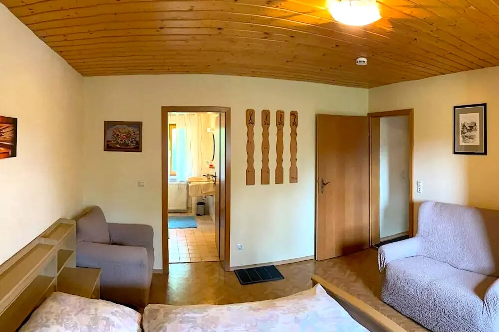 	Holiday flats Haus am Wald Zenting-Wohnung für 2 Personen-Woonkamer