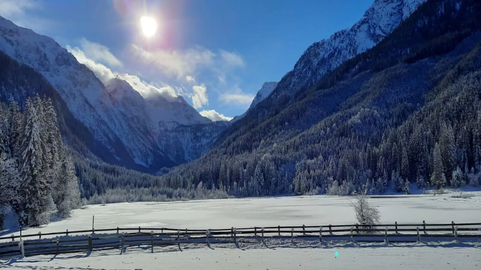 Haus Durchegg UG-Gebied winter 1km