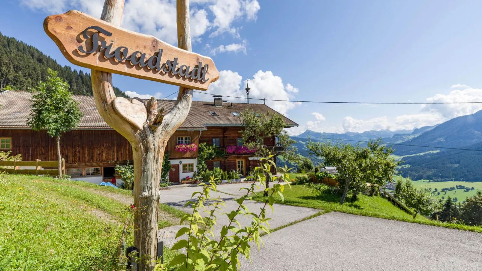 Troadstadl Brixentalblick-Buitenkant zomer