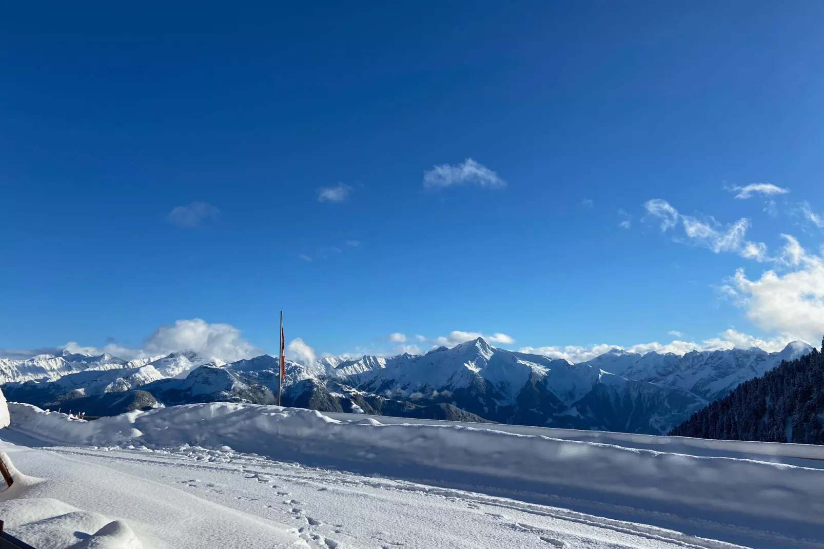 Appartement op de Hirschbichlalm op een prachtige locatie-Uitzicht winter