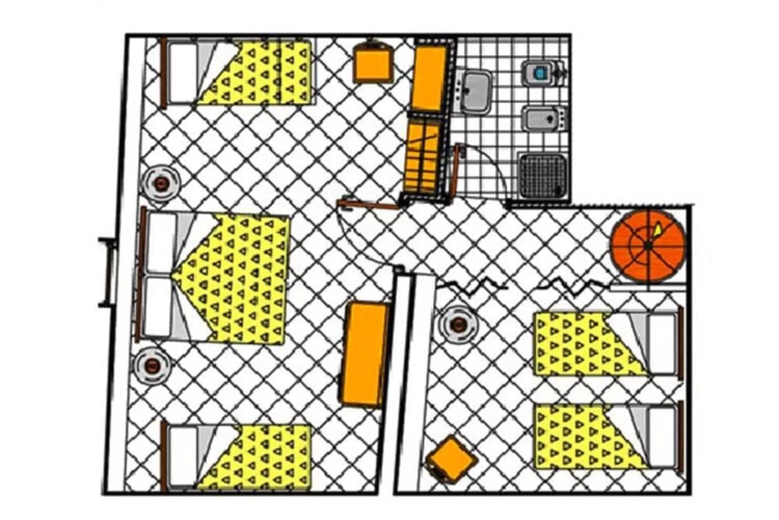 Apartments, Lipari-Bagnamare - Panarea-Plattegrond