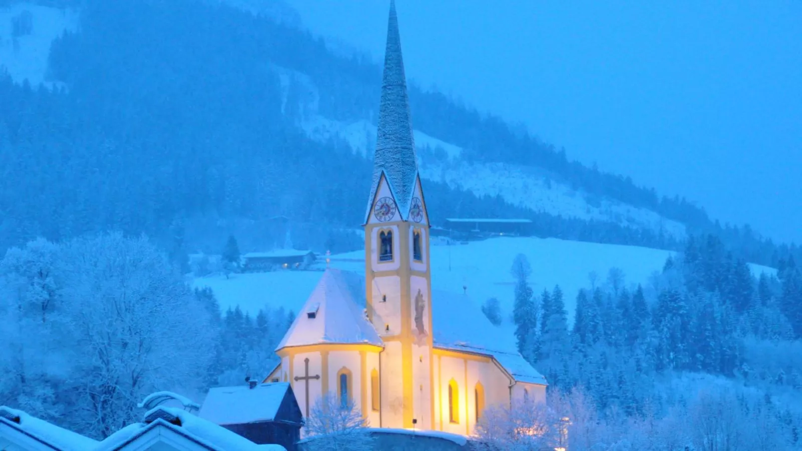 Kirchberg am Bach-Uitzicht winter