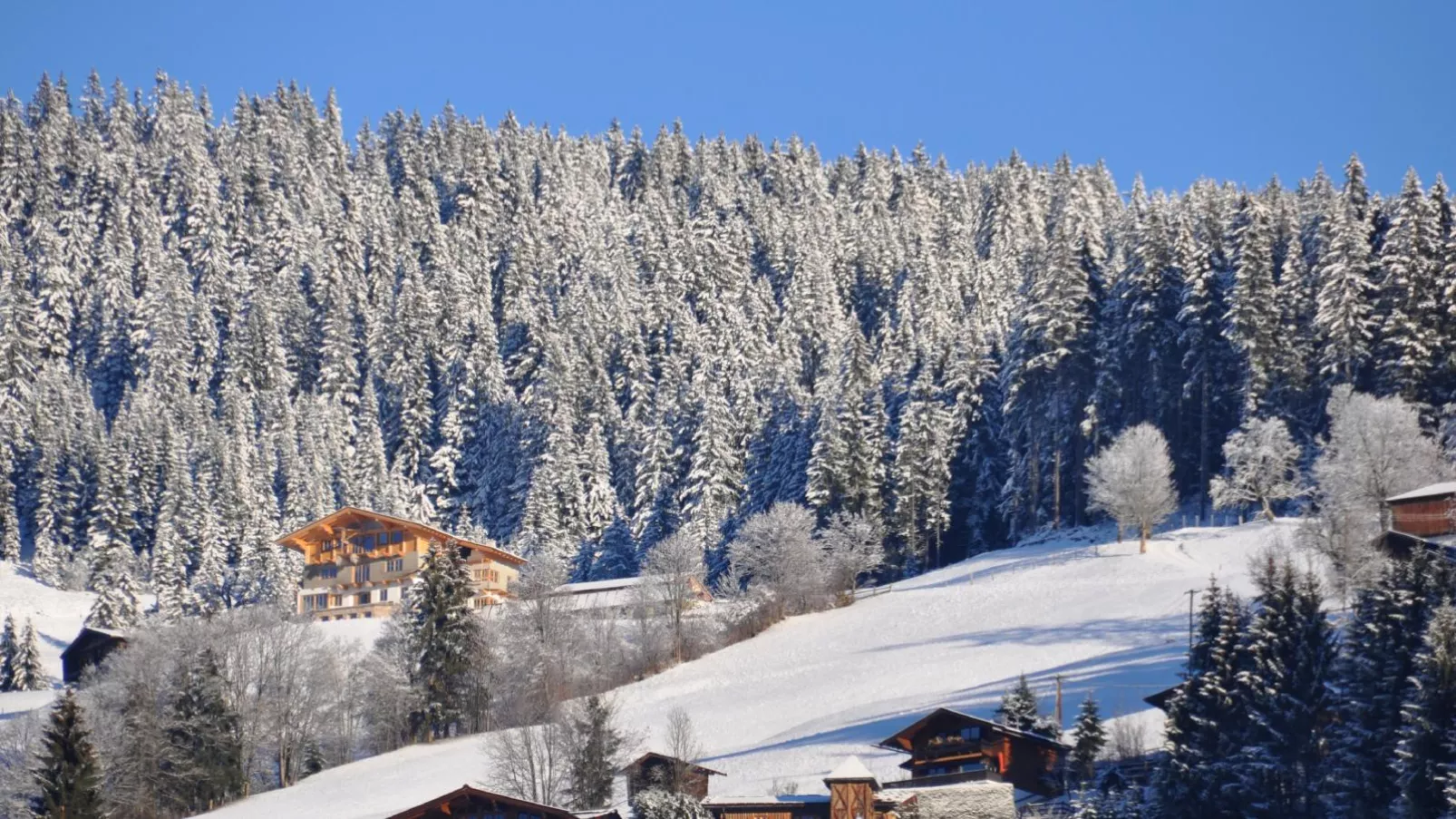 Kirchberg am Bach-Uitzicht winter