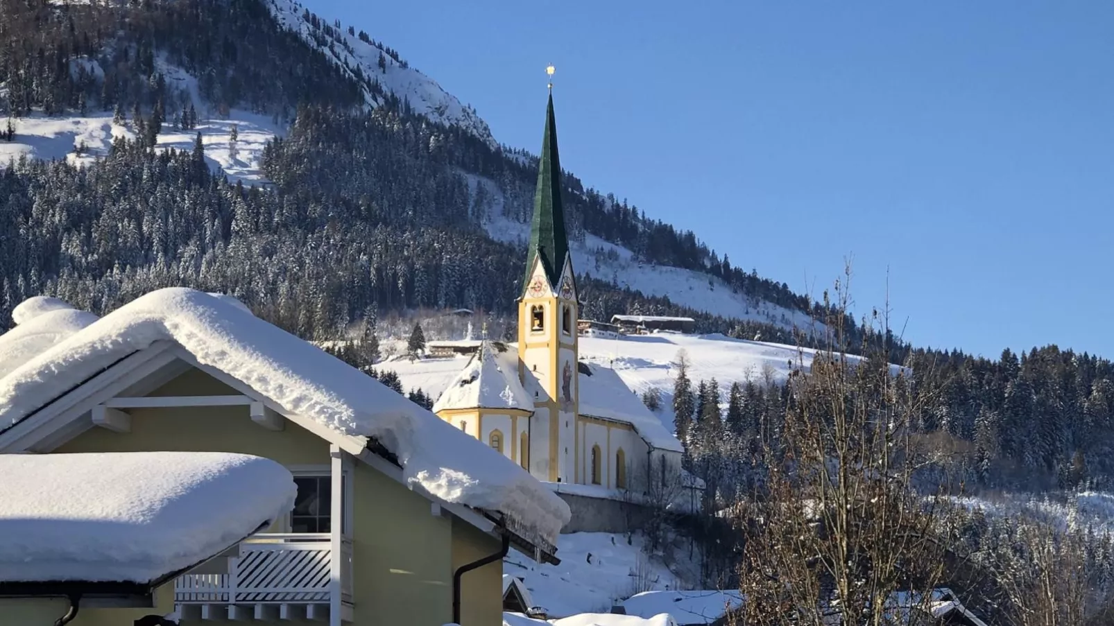 Kirchberg am Bach-Uitzicht winter