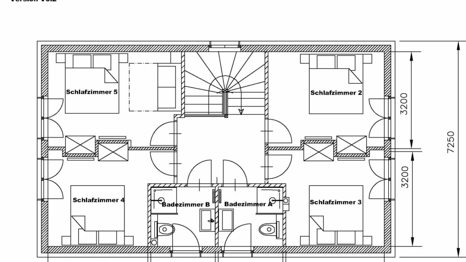 Haus Ganbei L-Plattegrond