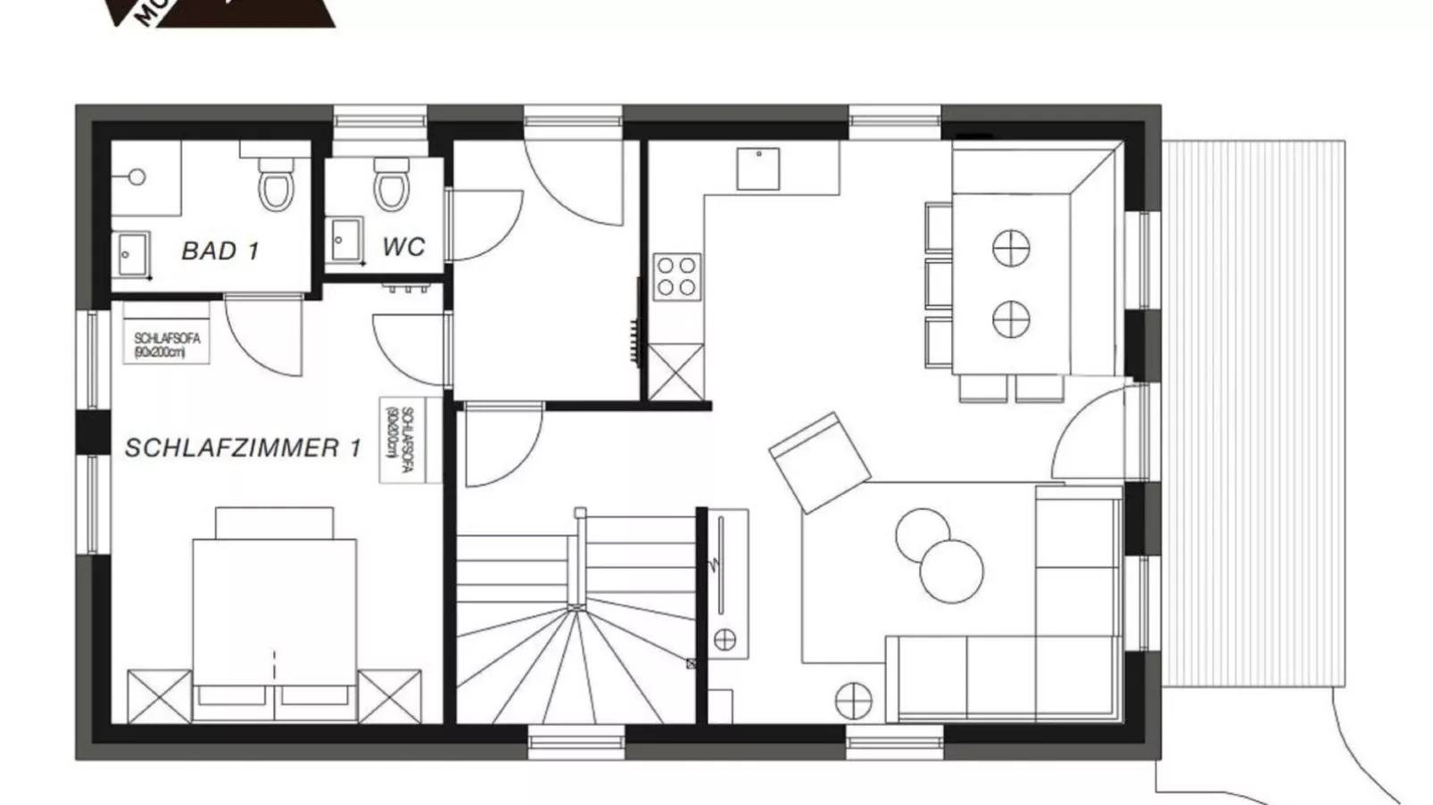 Vita Montagna-Plattegrond