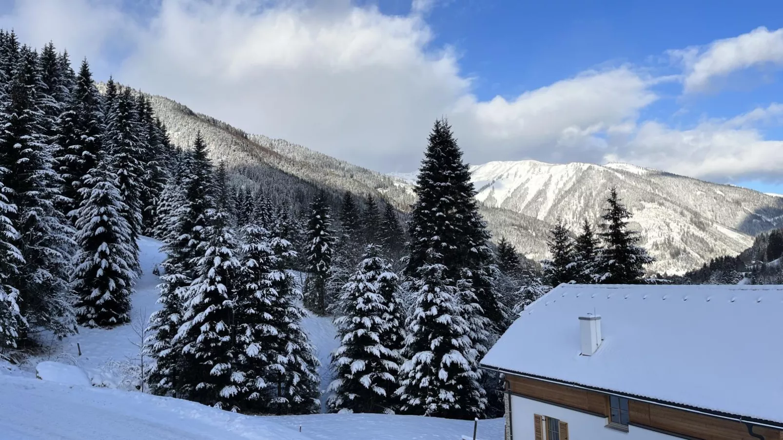 Riesner Alpenlodge-Uitzicht winter