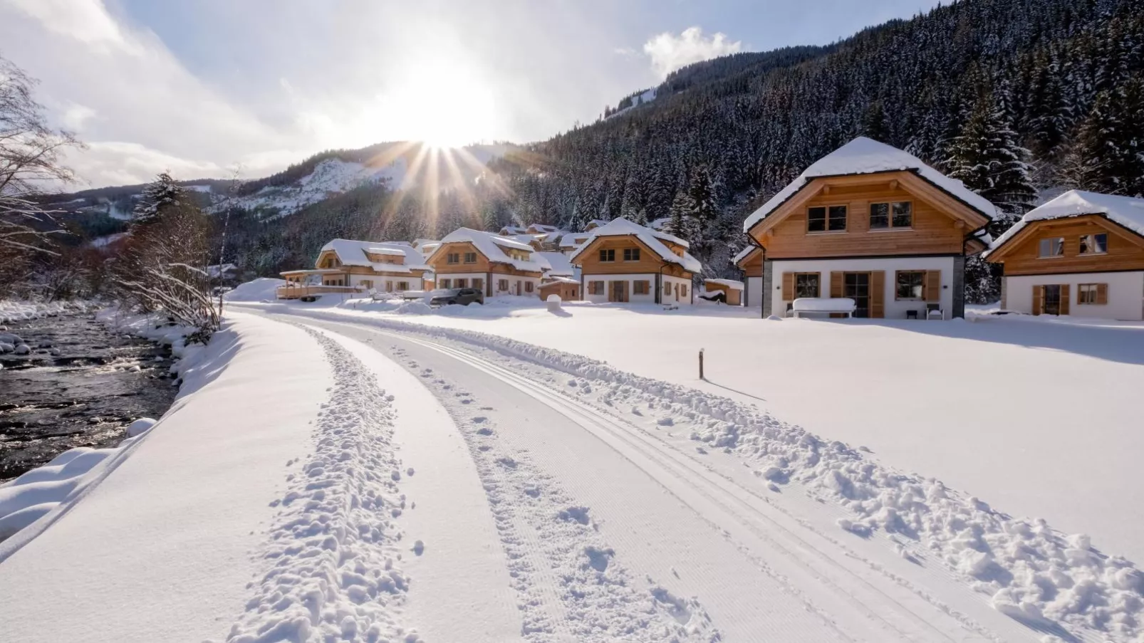 Donnersbach Lodge-Gebied winter 1km