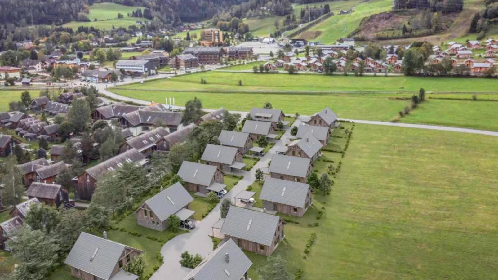 Mountain Chalet Berg-Glück-Gebieden zomer 1km