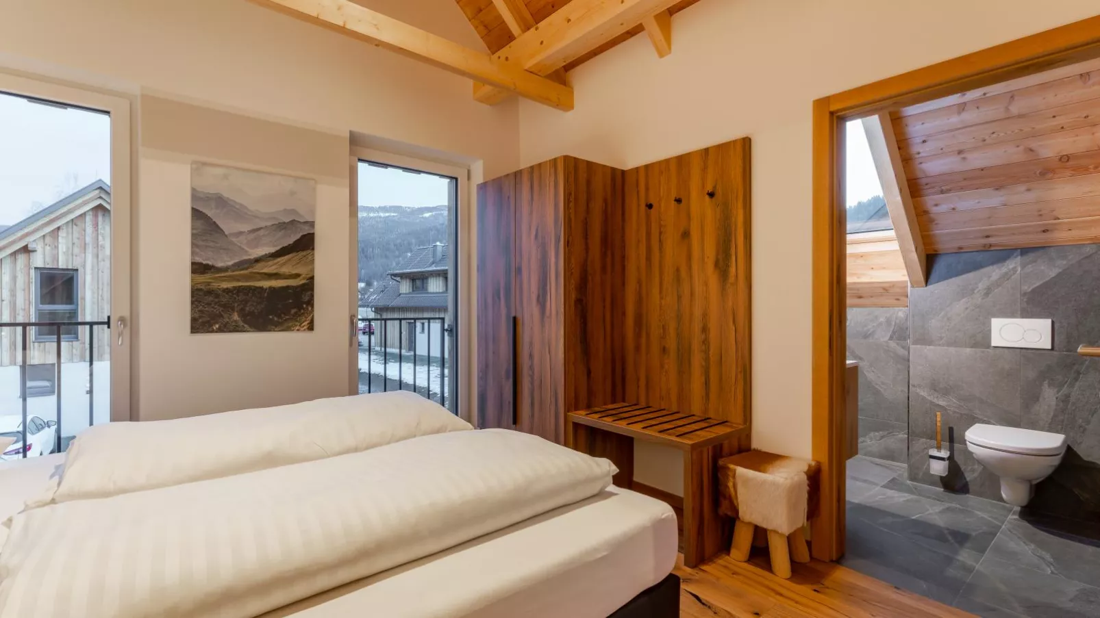 Mountain Chalet Krek Wak Wou-Slaapkamer