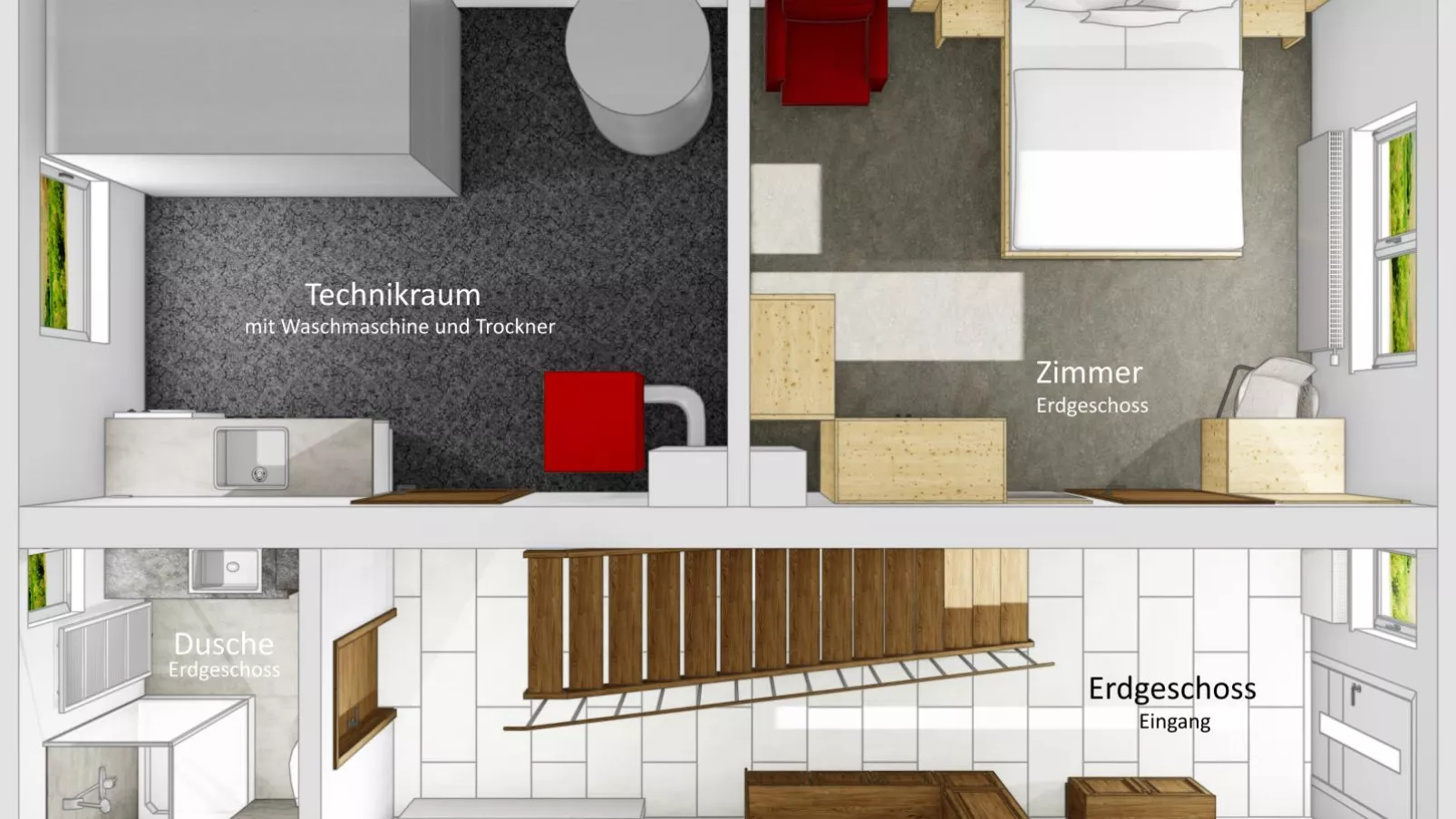 Ferienhaus Wolf-Plattegrond