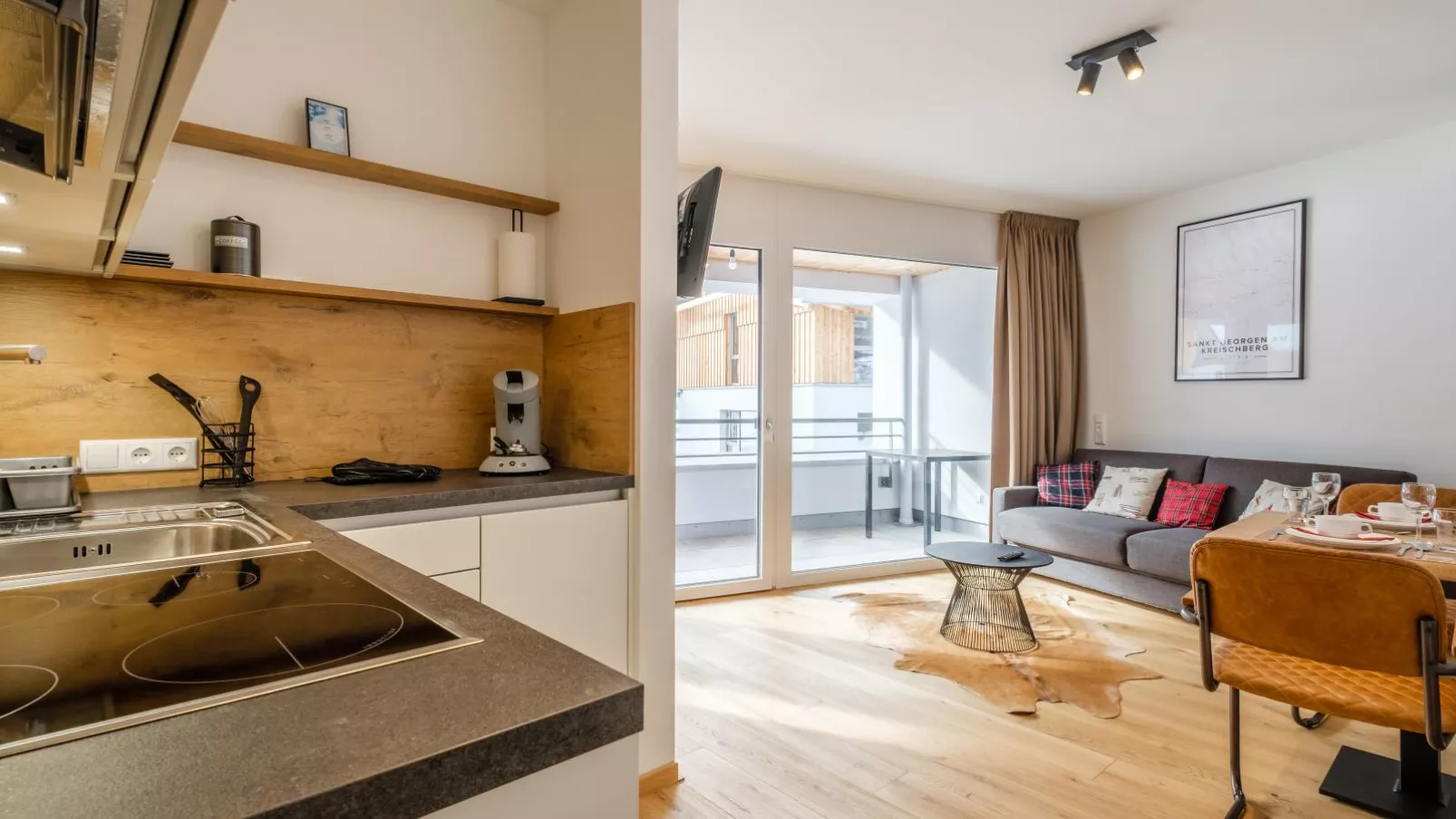 Alpin Appartement-Kreischberg Exclusive-Woonkamer