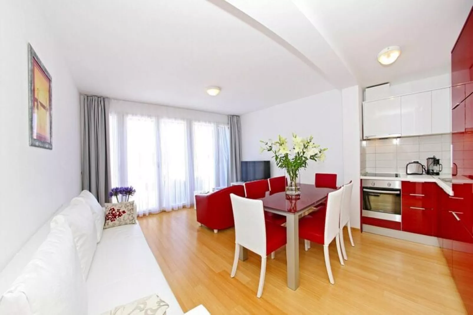 Apartments Sunnyside Petrcane - Typ E ca 70 qm für 5 Pers-Woonkamer