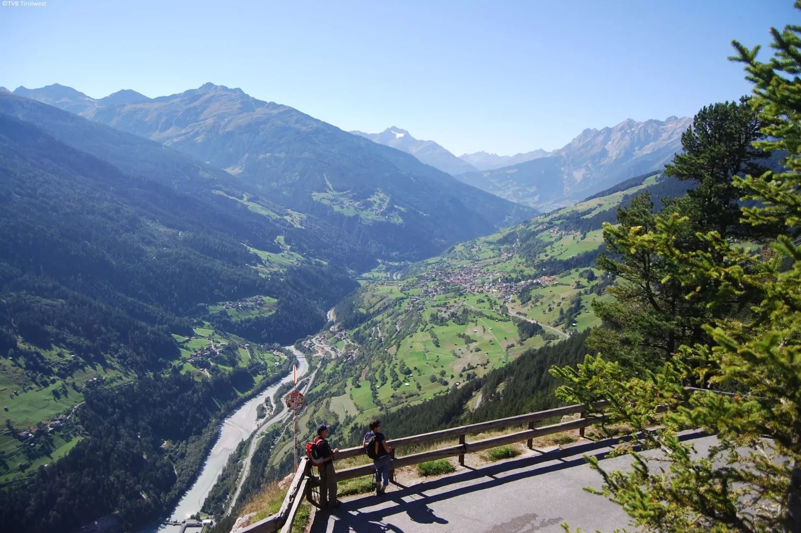 Haus Tirol-Gebied winter 5km