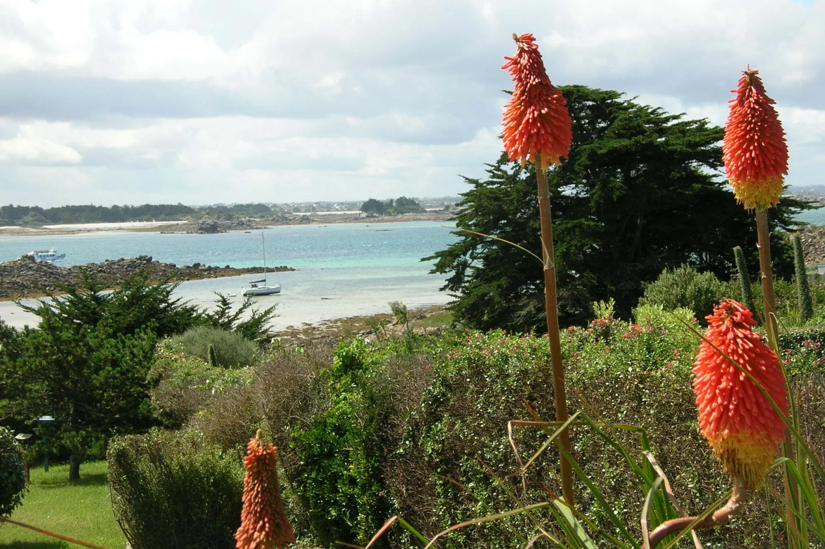 180° Panorama Meerblick Ferienwohnung Roscoff-Gebieden zomer 20km