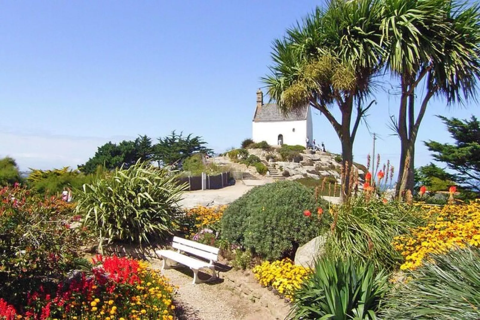 180° Panorama Meerblick Ferienwohnung Roscoff-Gebieden zomer 5km