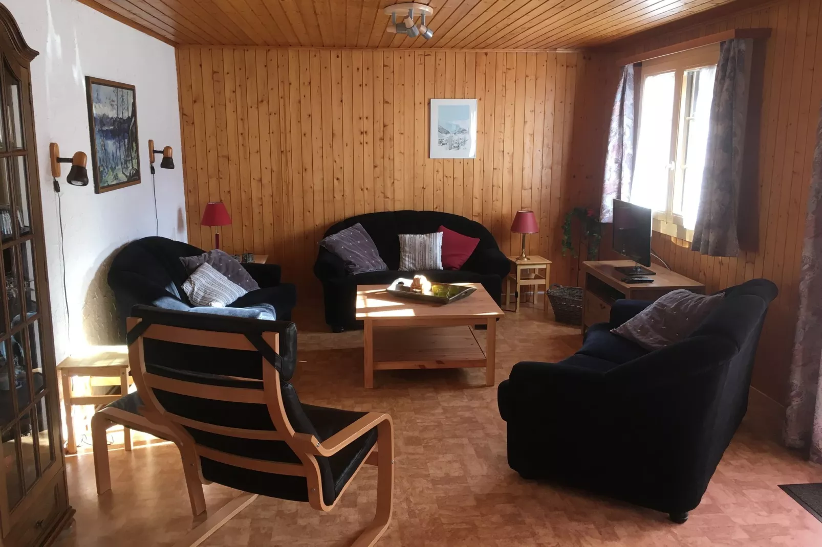 Appartement Chalet Kirsanna-Woonkamer