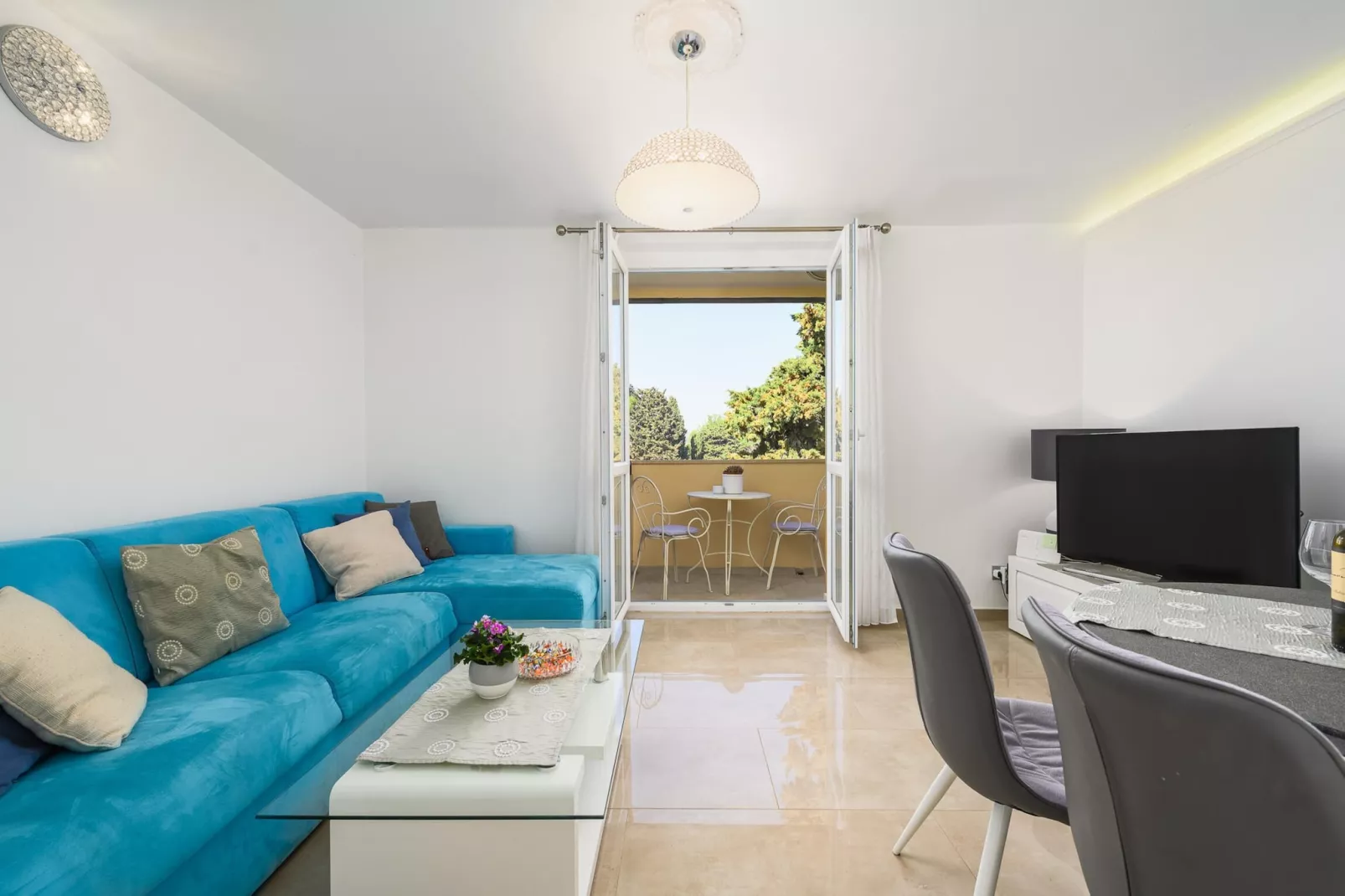 Premium apartment Peschiera Porec-Woonkamer