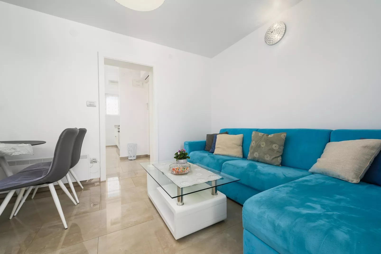 Premium apartment Peschiera Porec-Woonkamer