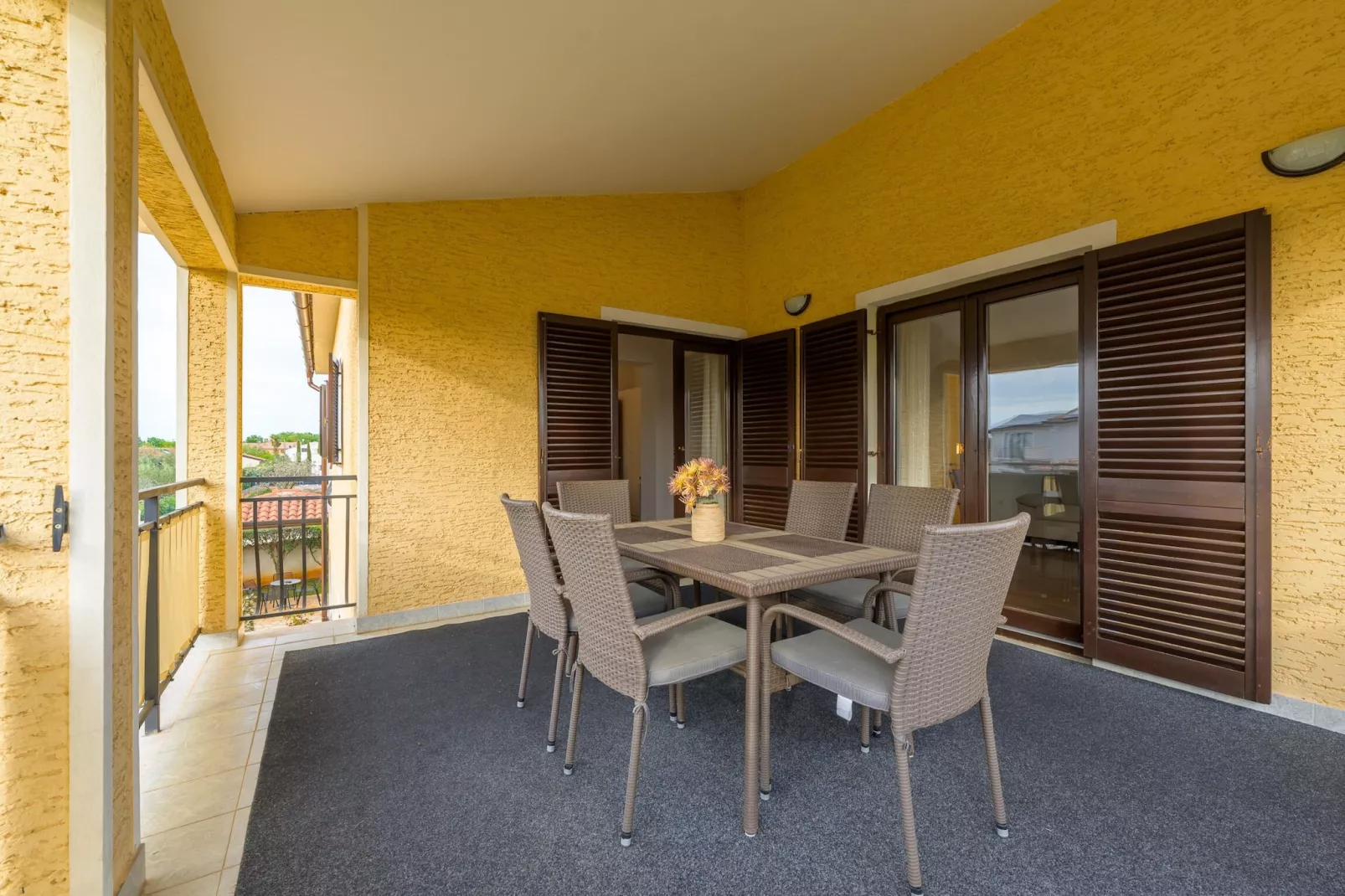 Apartment Bruna in Porec, Istria-Terrasbalkon