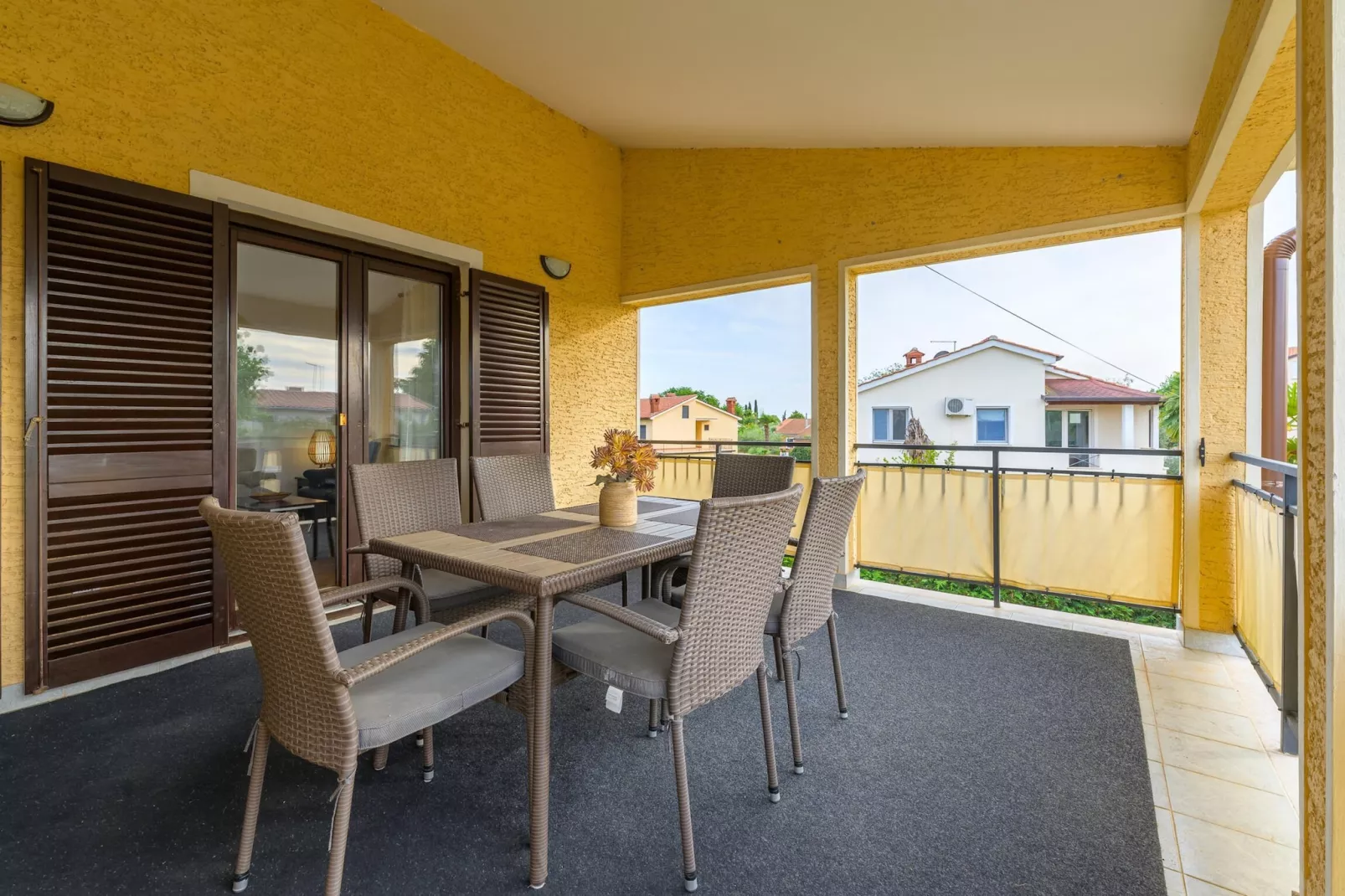 Apartment Bruna in Porec, Istria-Terrasbalkon