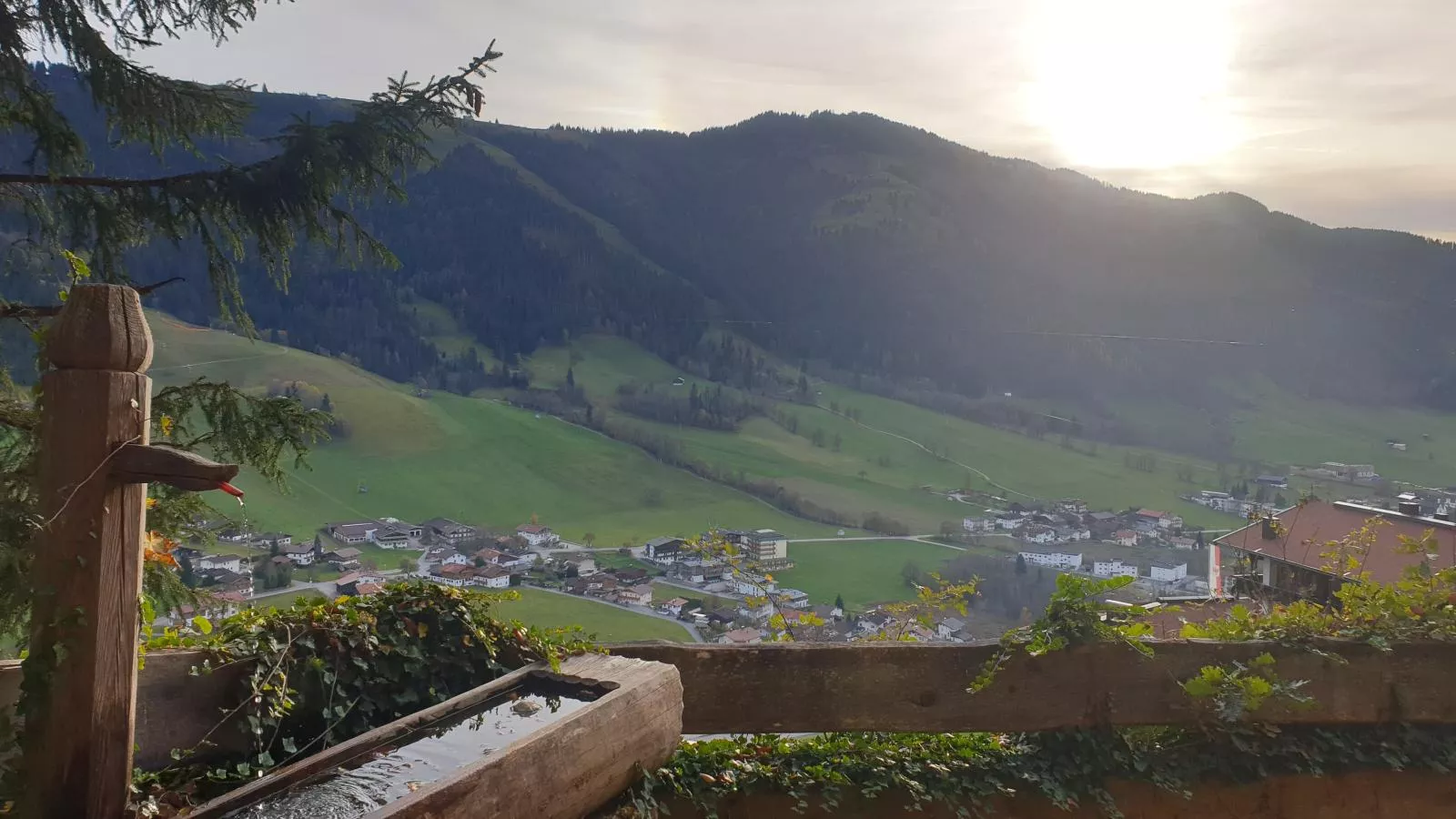 Sonnenhütte unten-Tuinen zomer