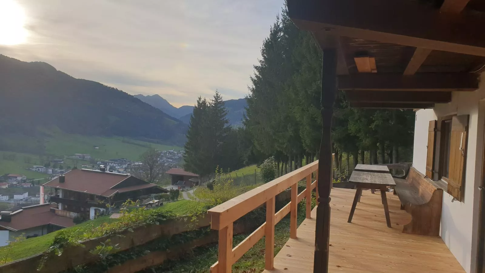 Sonnenhütte unten-Terrasbalkon