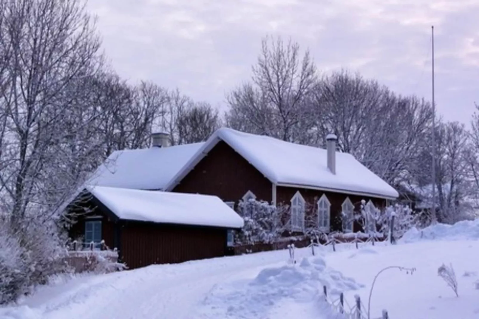 Haus Wasser-Gebied winter 5km