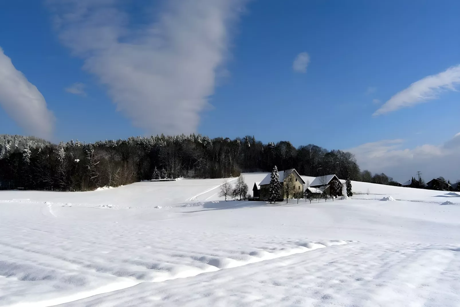 Sonnenhügel-Gebied winter 20km