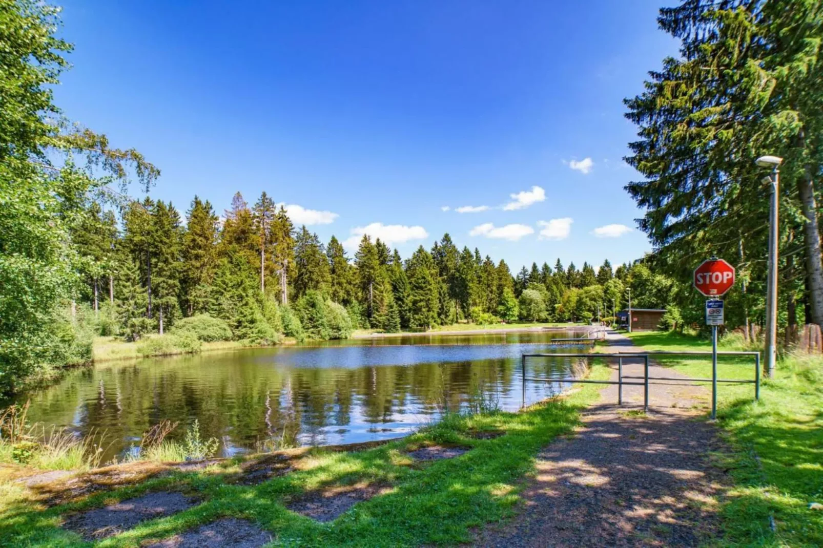 Am Rennsteig-Gebieden zomer 5km