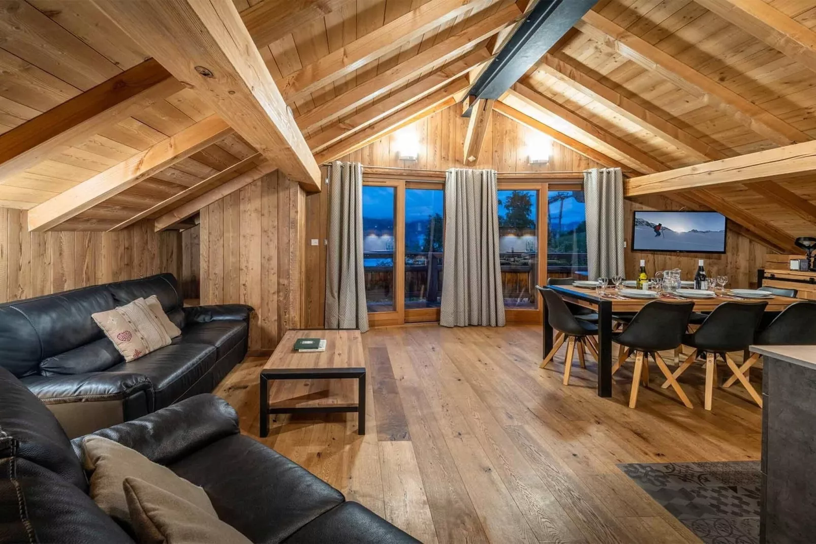 Chalet Nightingale-Woonkamer