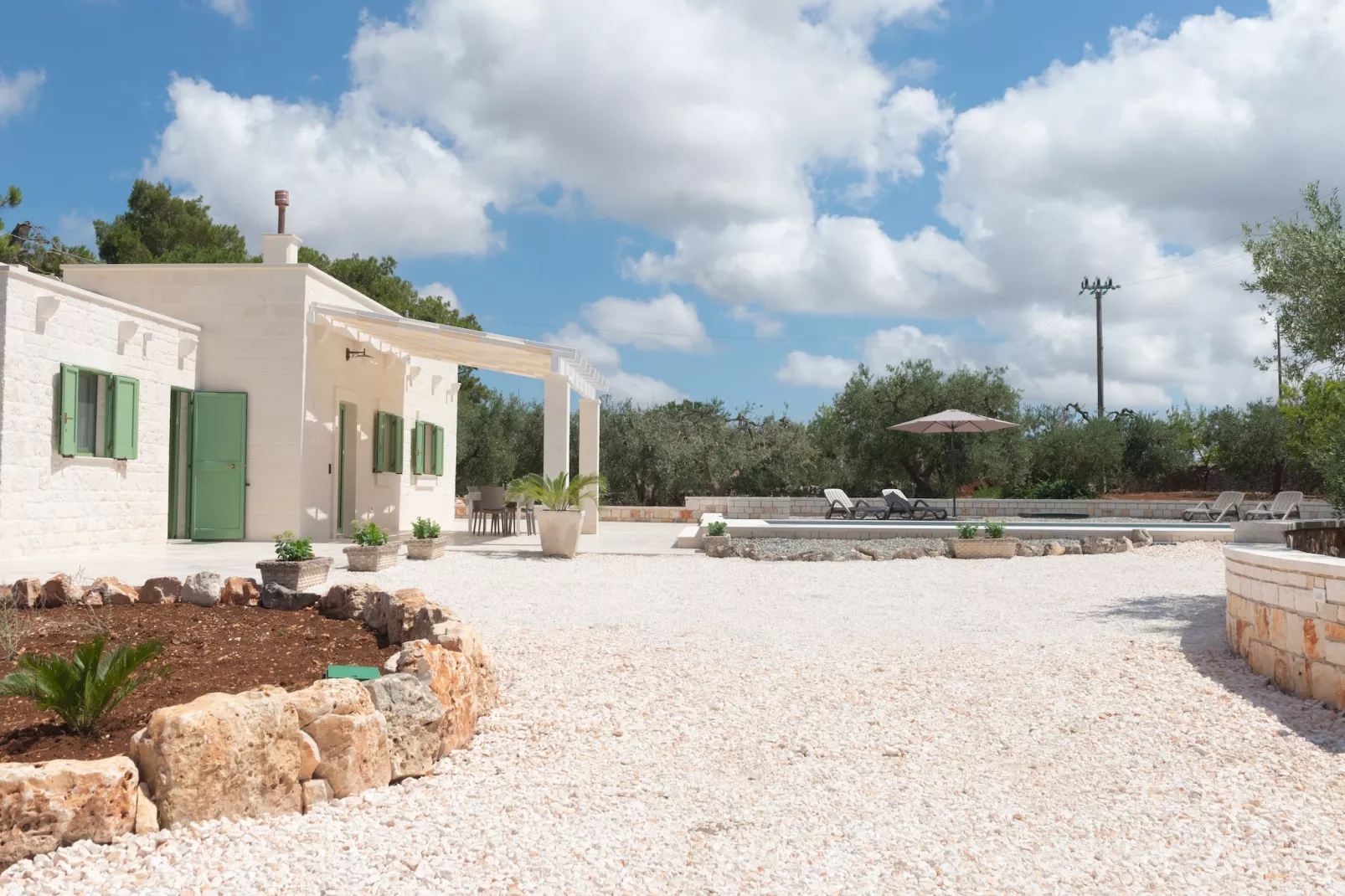 Dimora San Galaro in Ostuni-Tuinen zomer