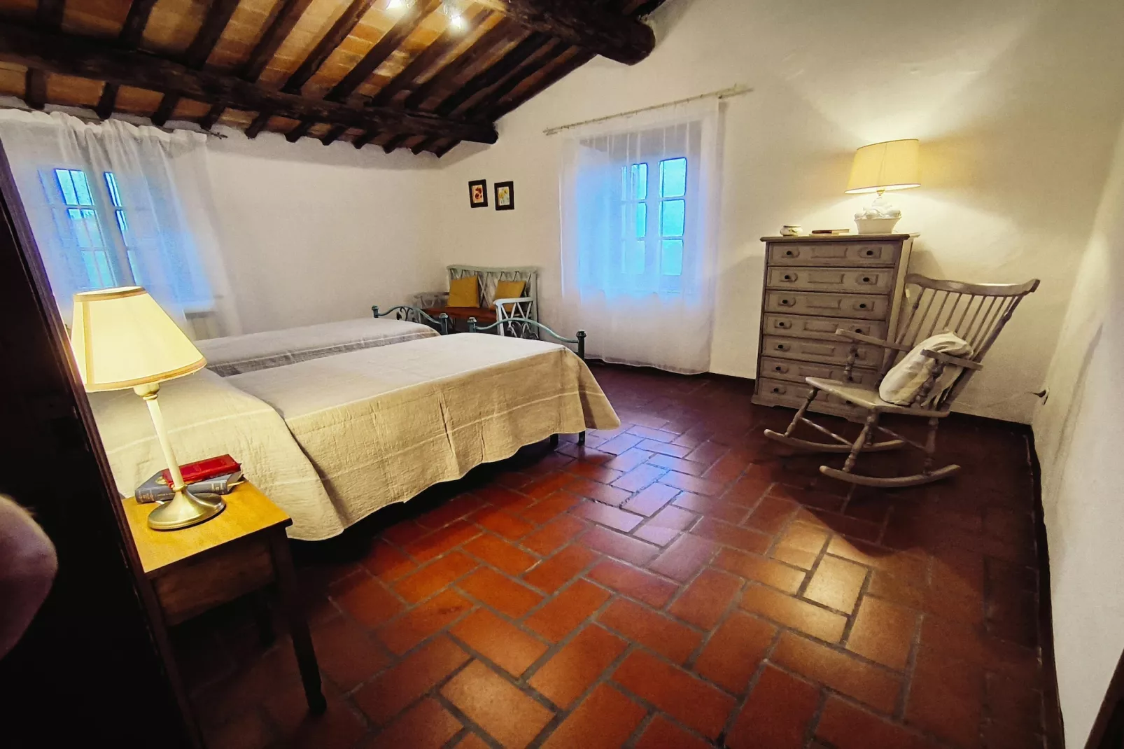 Agriturismo Podere Ceccherini in San Leolino - La Loggia-Slaapkamer