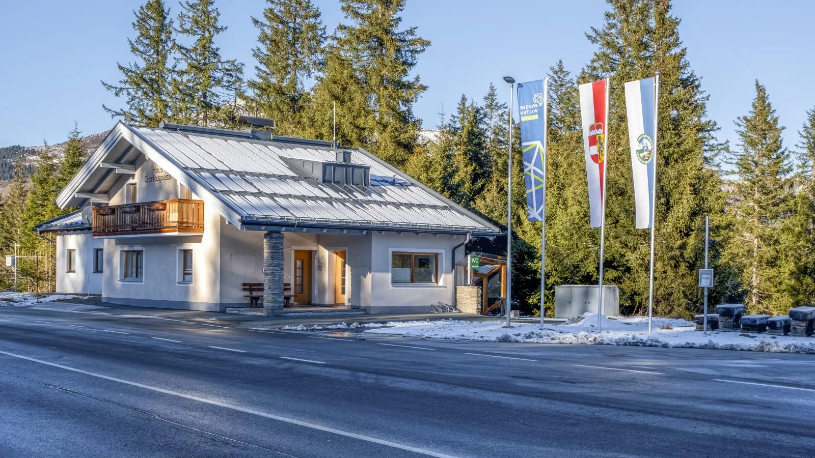 Haus Filzstein-Exterieur winter