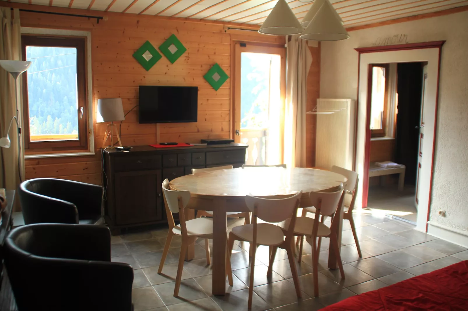 Chalet Chalune FDF NATURE & FARM 6 Pers.-Woonkamer