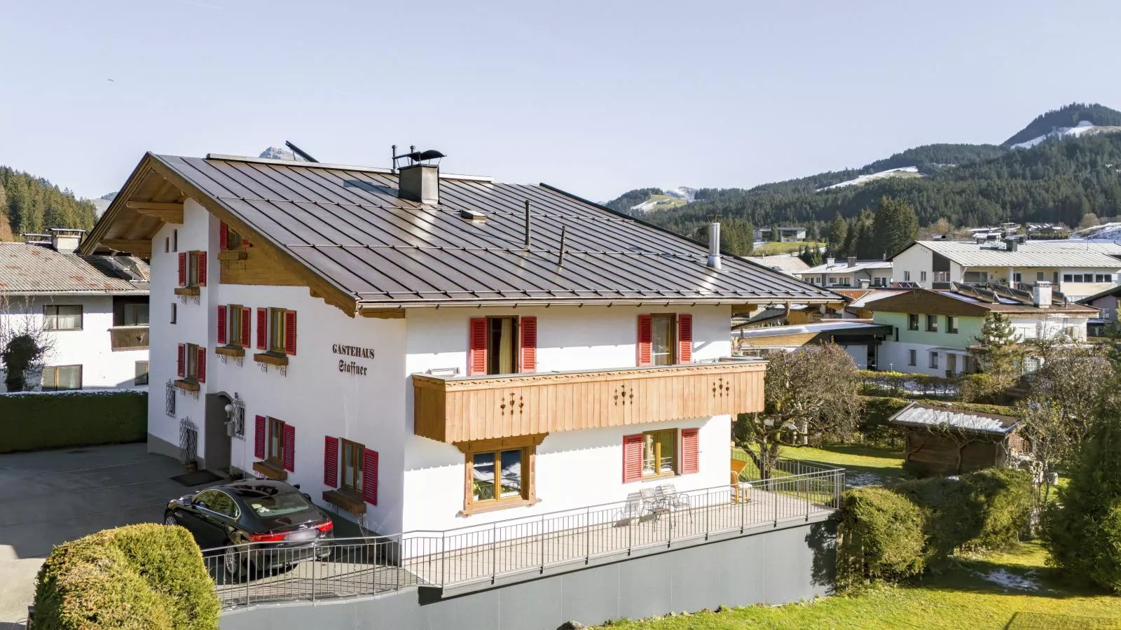 Gästehaus Staffner 100m 4 bis 9 Personen-Exterieur winter