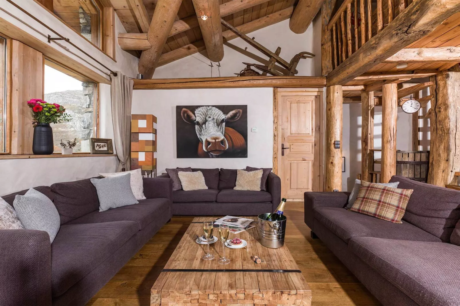 Chalet Arosa-Woonkamer