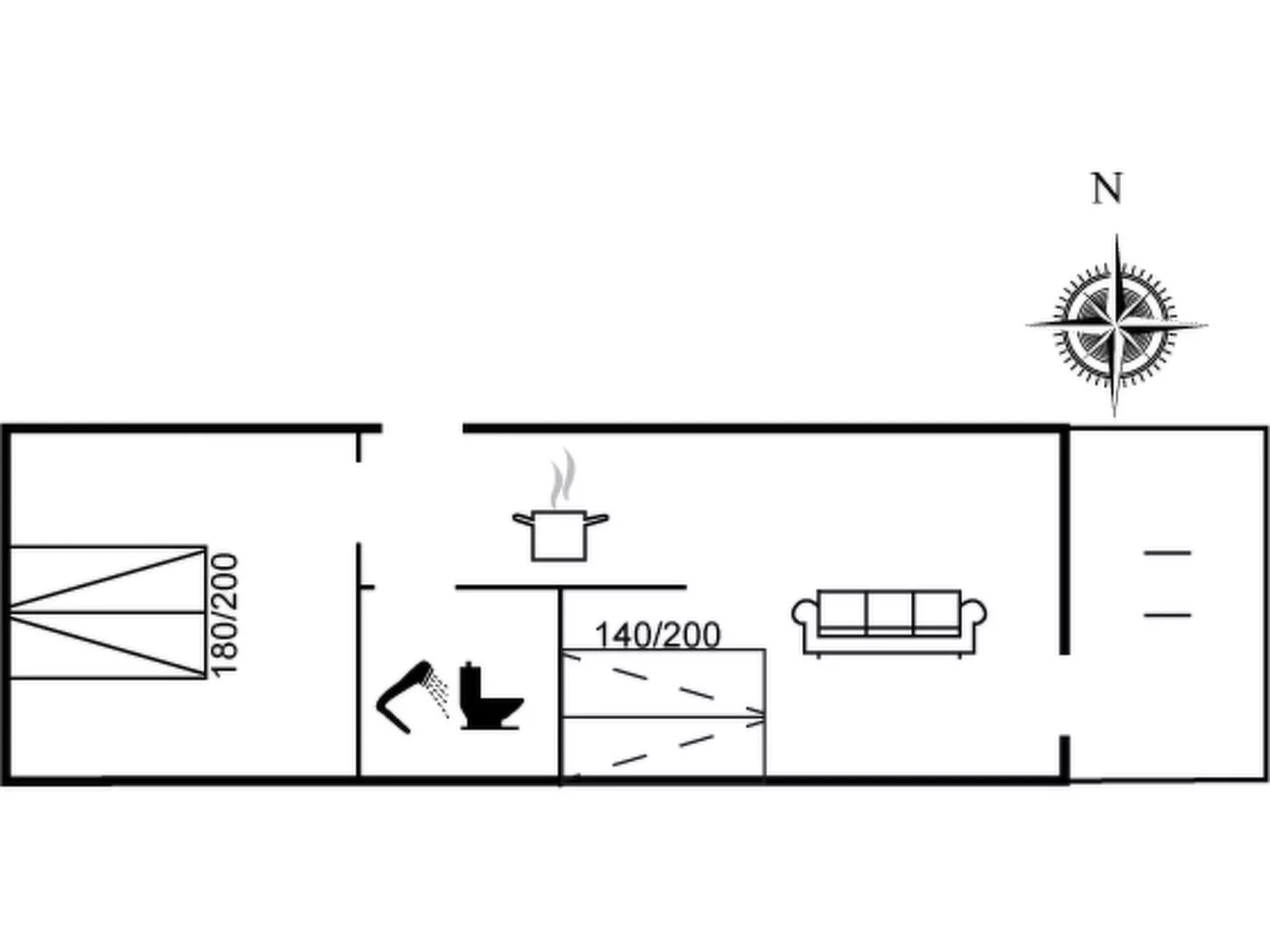 "Armi" - 75m from the sea-Binnen