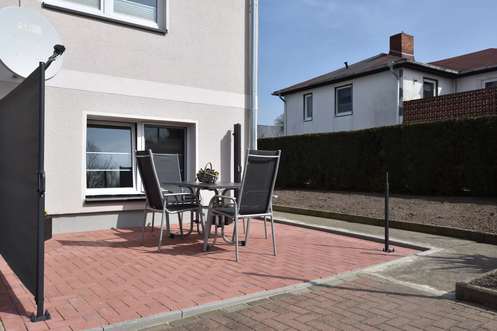 Ferienwohnung mit Terrasse im Klützer Winkel-Terrasbalkon