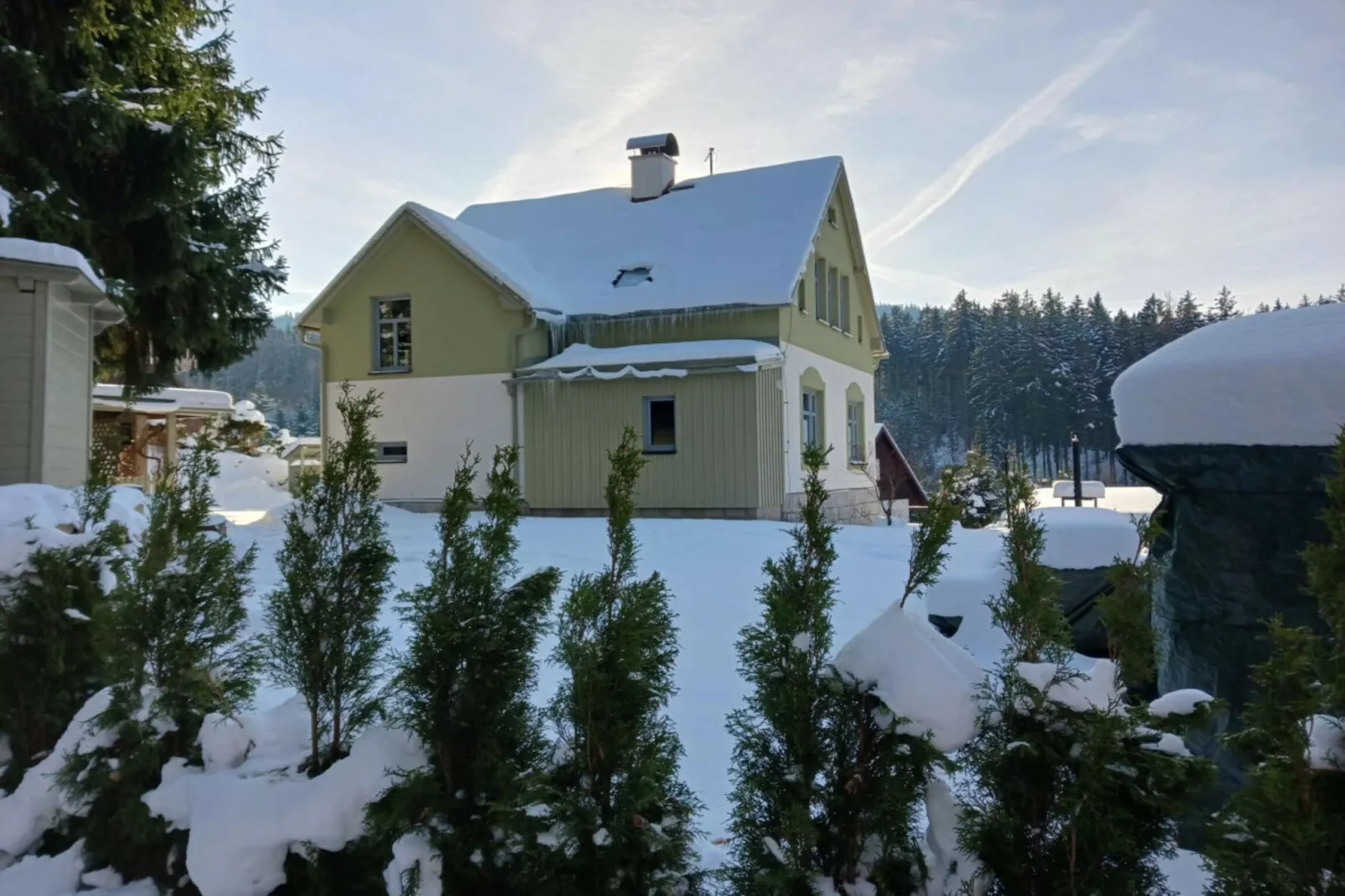 Villa-Tuin winter