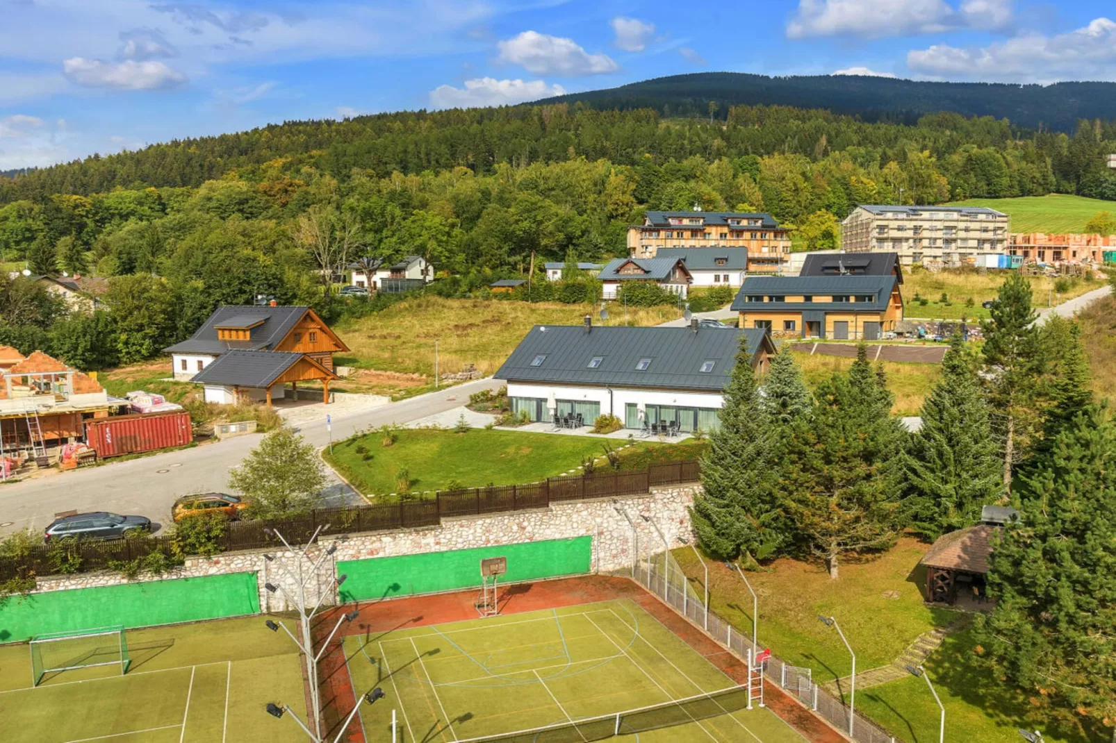 Villa-Gebieden zomer 1km