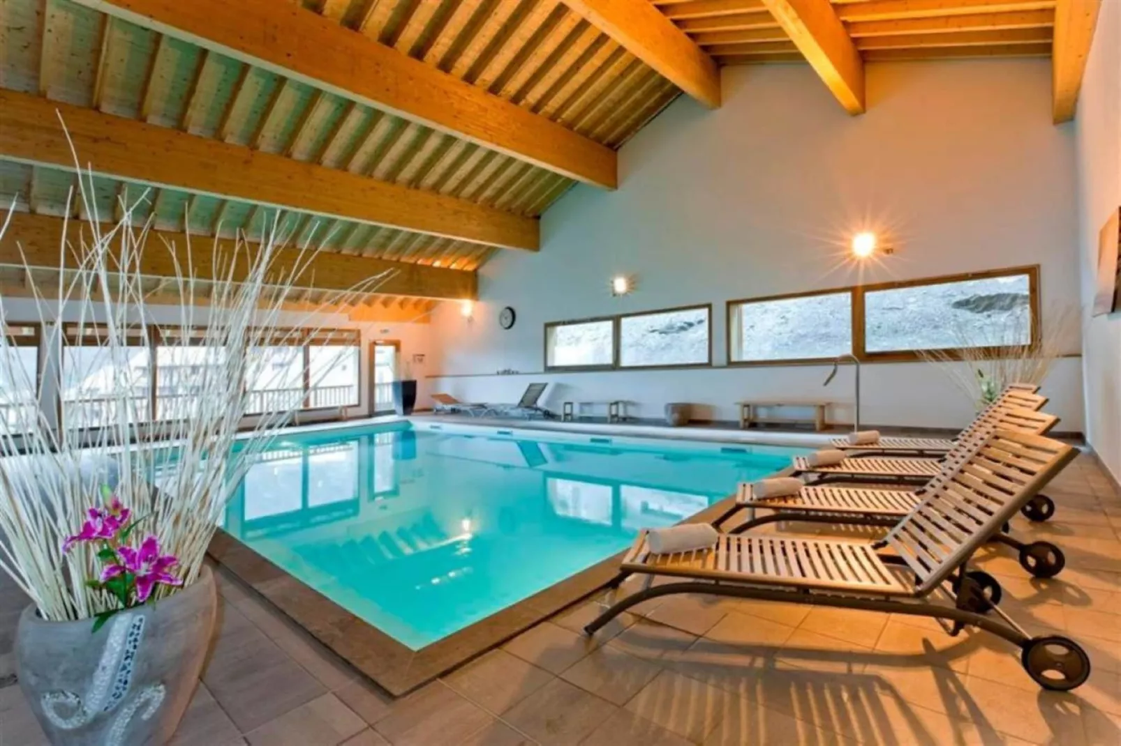 Hameau 4 502 - SPA & PISCINE appartement 6 pers-Zwembad