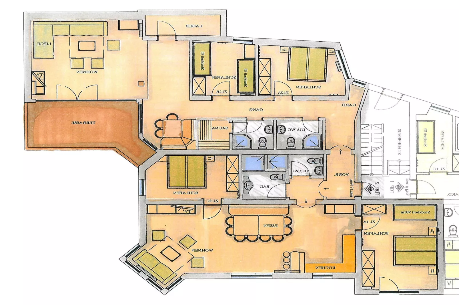 Kirchstubn- Top 2 und Top 3 - große Wohnung-Faciliteiten