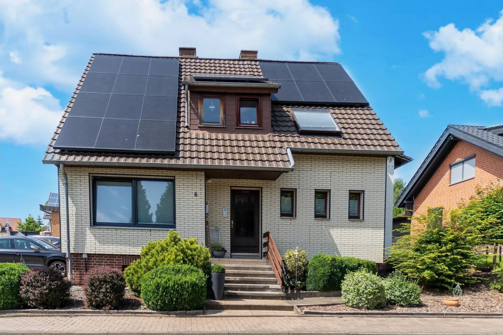 Modern appartement met zwembad in de Harz-Buitenkant zomer